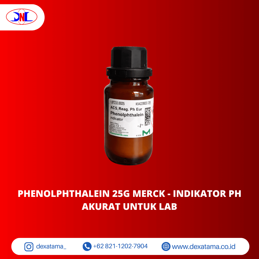 Phenolphthalein 25G Merck - Indikator pH Akurat untuk Lab