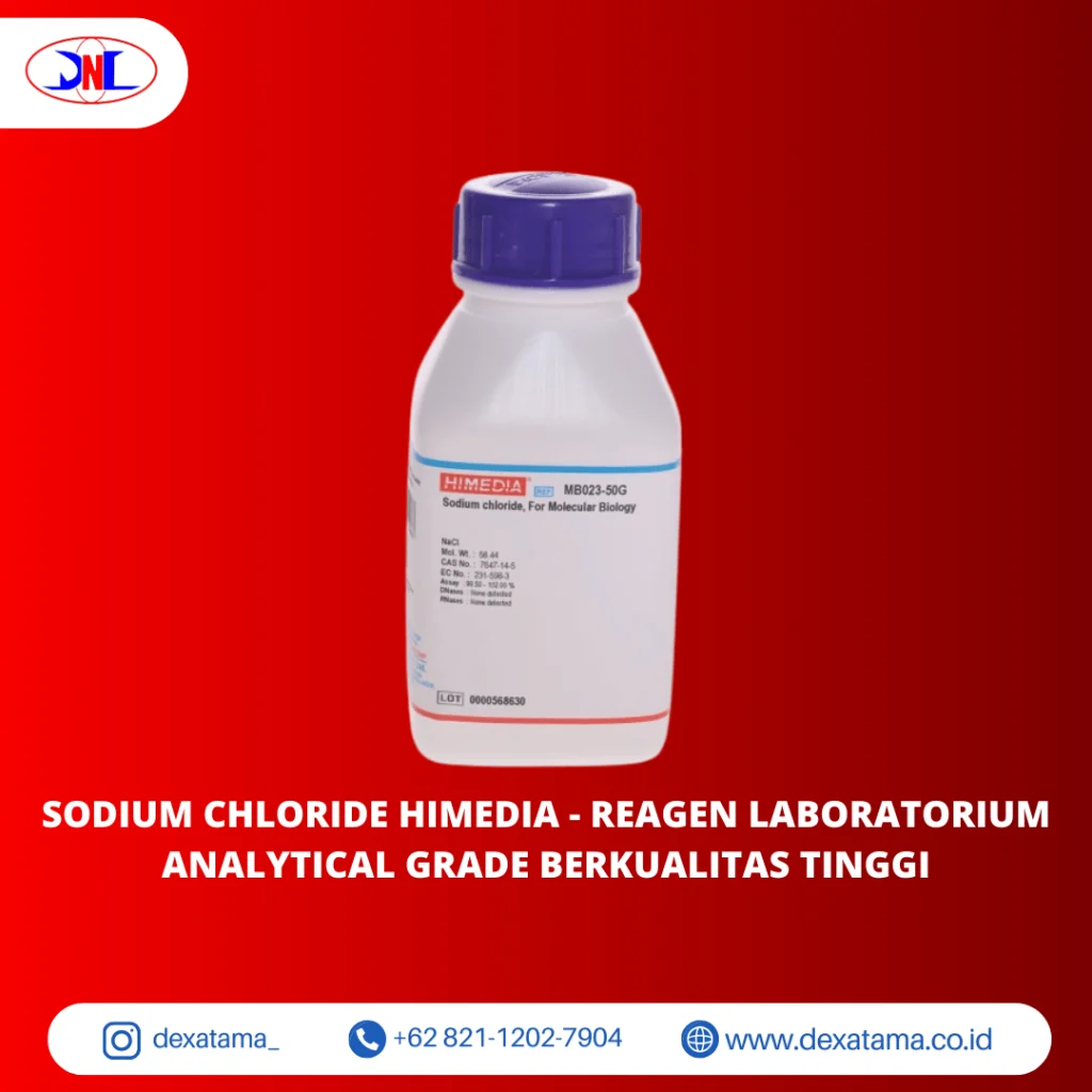 Sodium Chloride HiMedia - Reagen Laboratorium Analytical Grade Berkualitas Tinggi