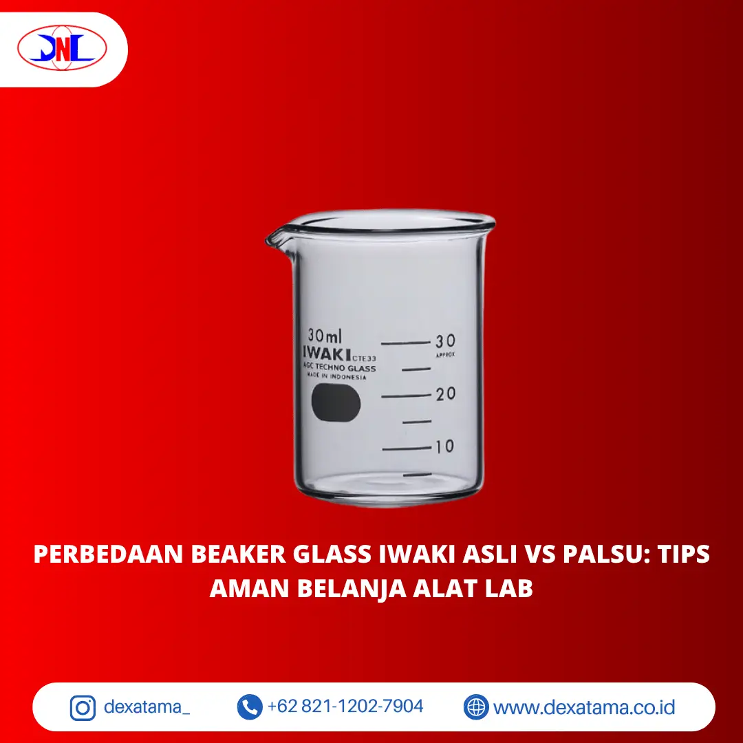 Perbedaan Beaker Glass IWAKI Asli vs Palsu Tips Aman Belanja Alat Lab