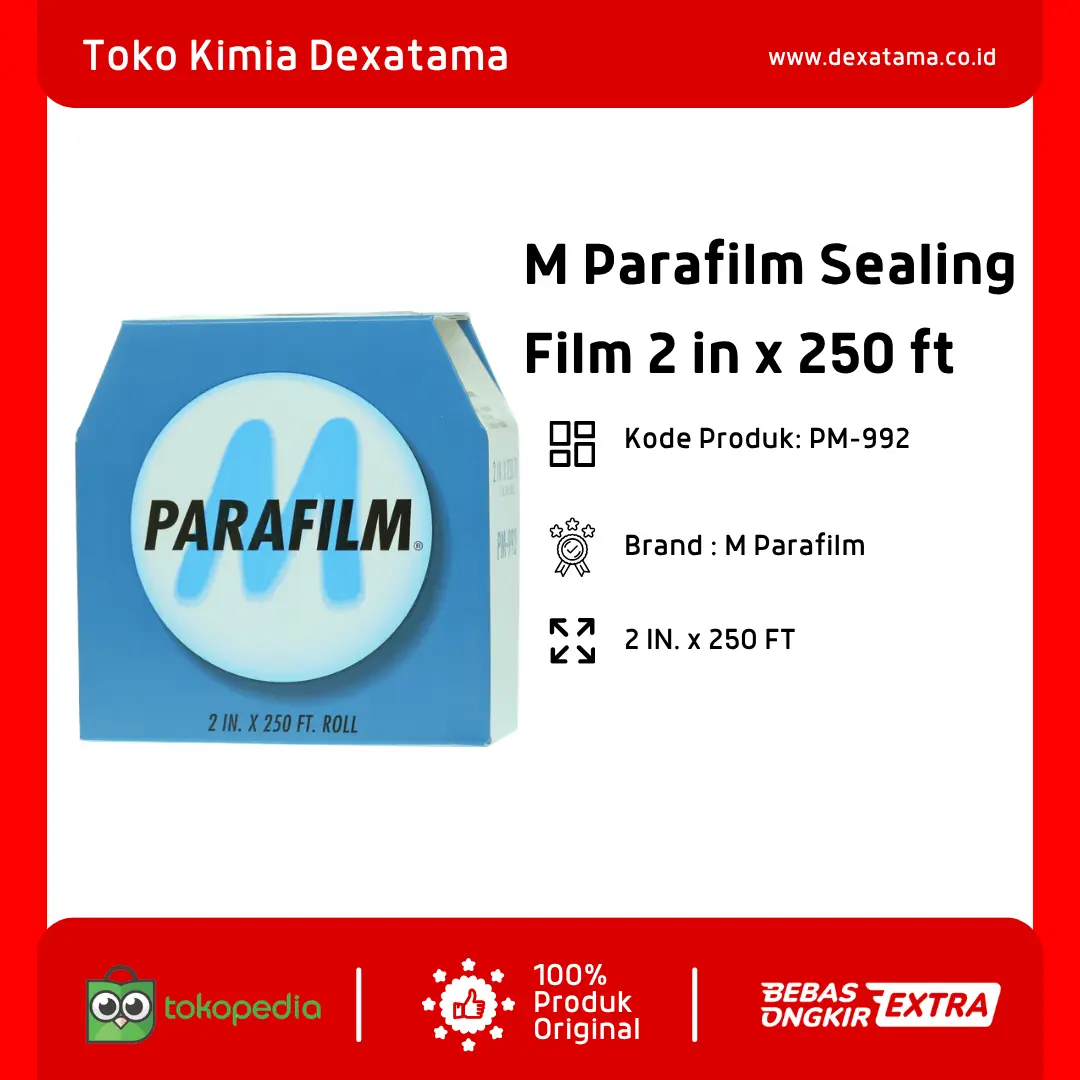 M Parafilm Sealing Film 2 in x 250 ft